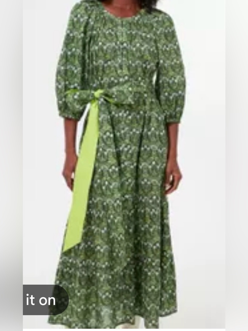 Tuckernuck Green Floral Maxi Dress